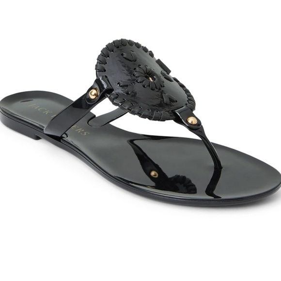 Jack Rogers women’s black Collins Jelly size 10 - Picture 1 of 5